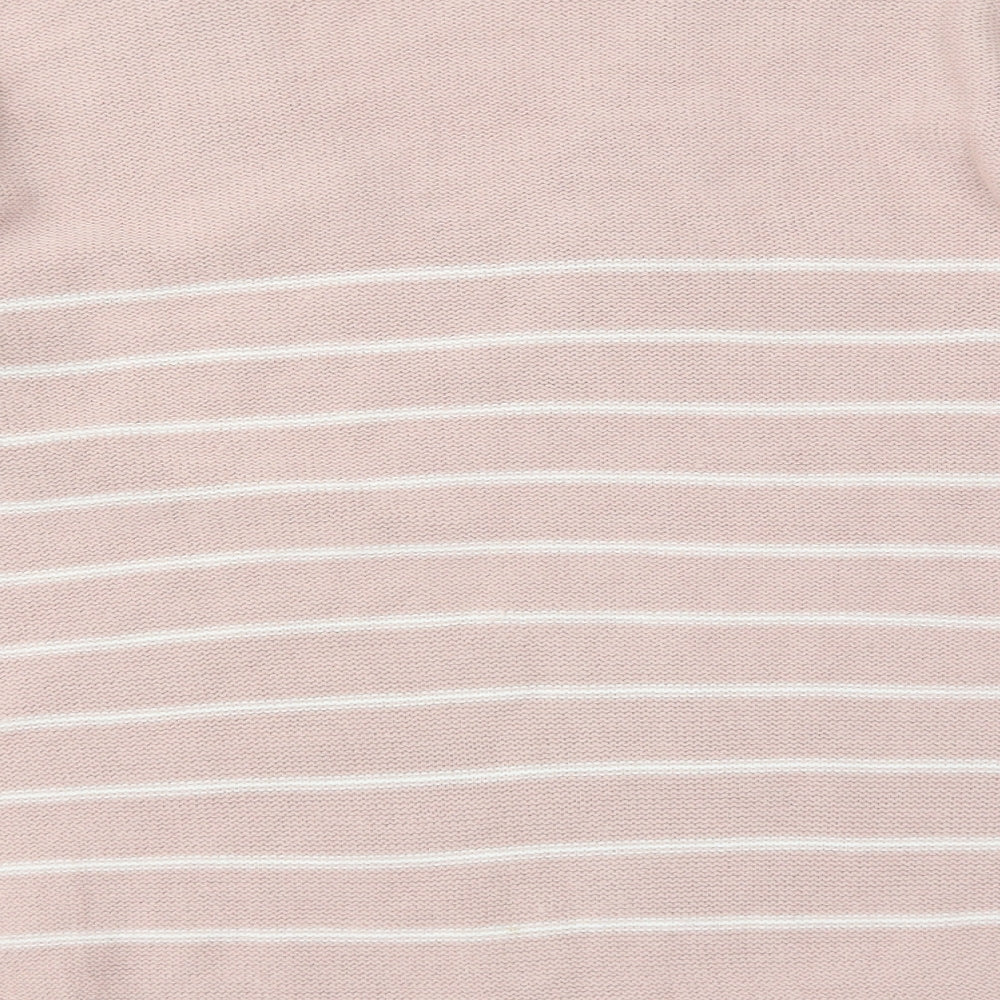 Capsual Womens Pink Striped  Pullover Jumper Size 12
