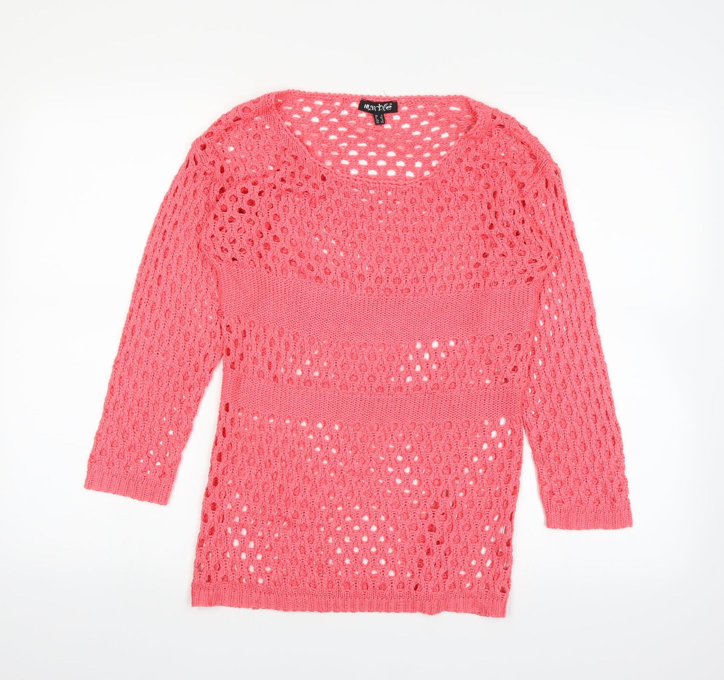 Marble Womens Pink   Pullover Jumper Size XS