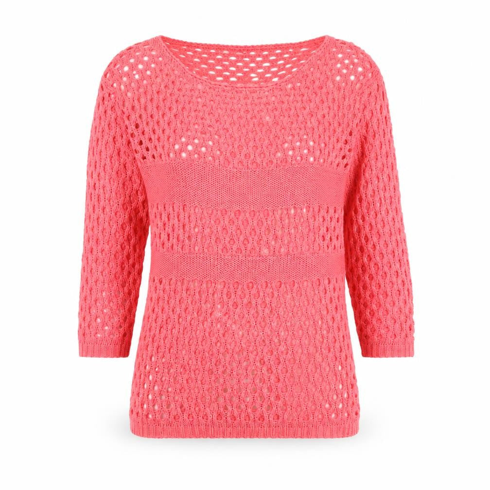Front view of Marble women’s pink jumper, size XS