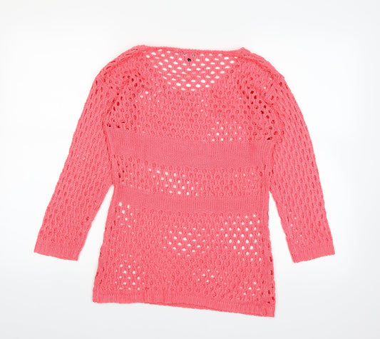 Marble Womens Pink   Pullover Jumper Size XS
