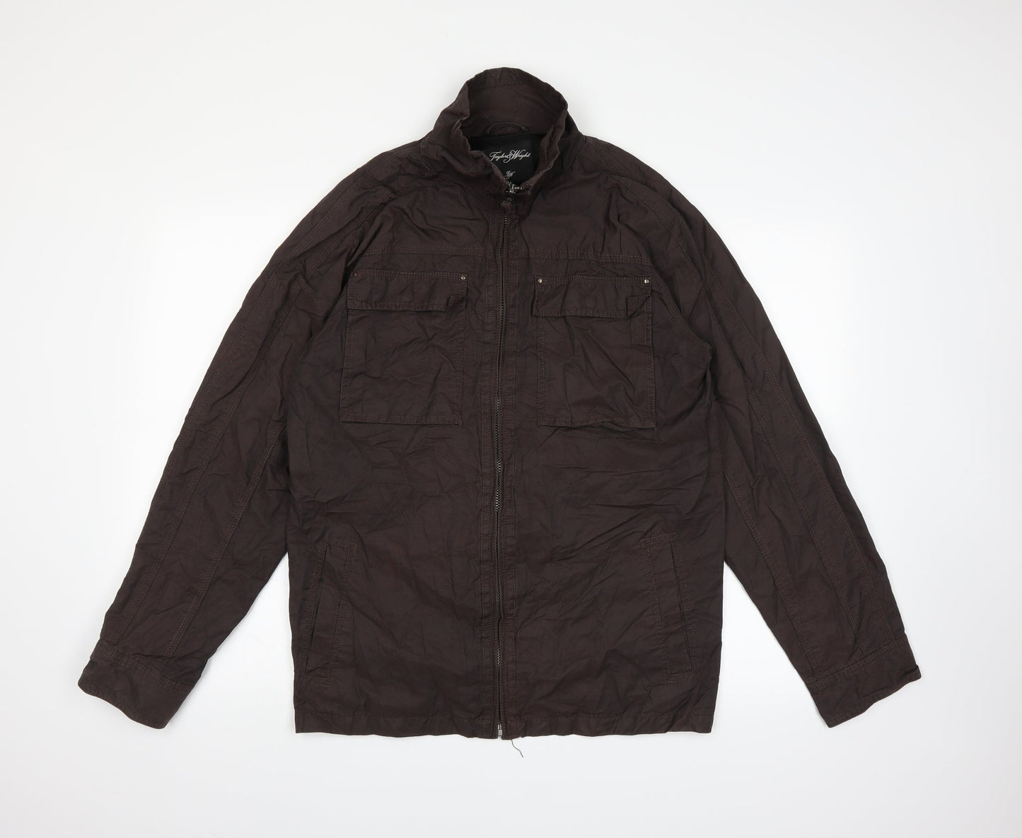 Taylor & Wright Mens Brown   Pea Coat Coat Size M