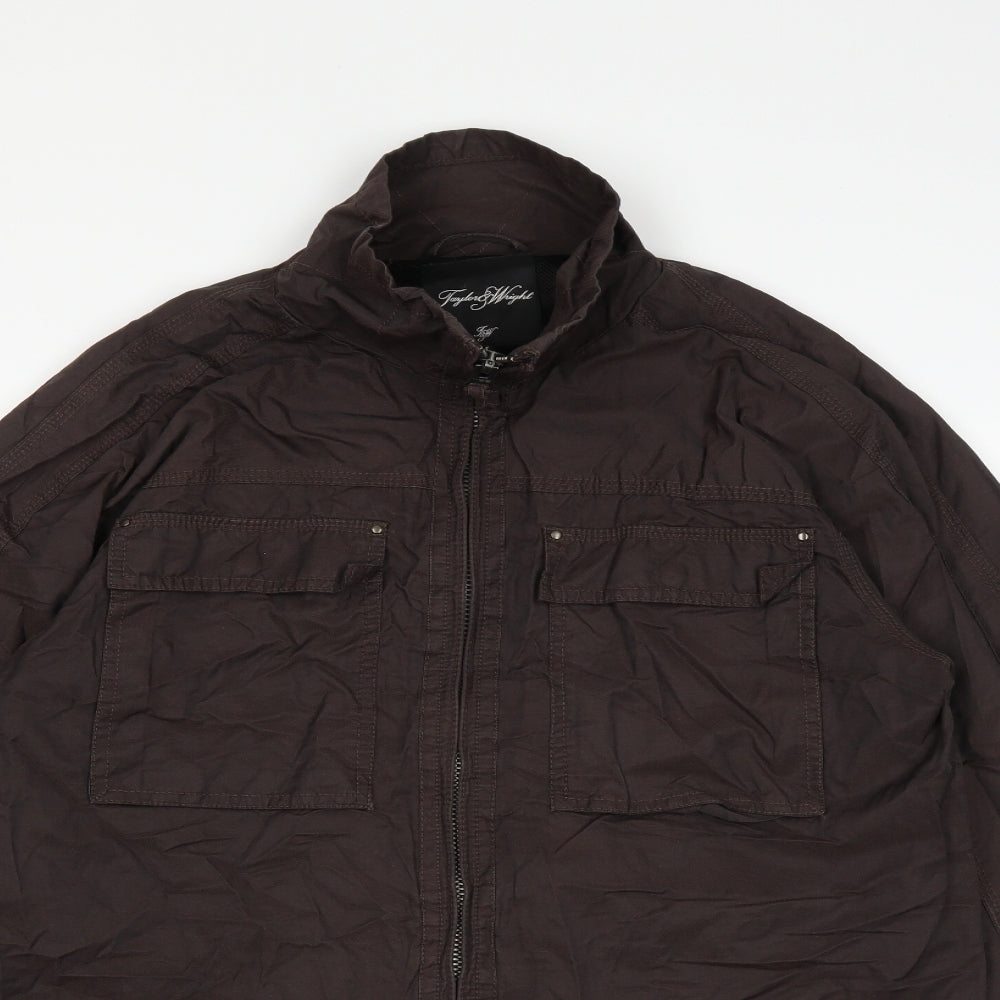 Taylor & Wright Mens Brown   Pea Coat Coat Size M