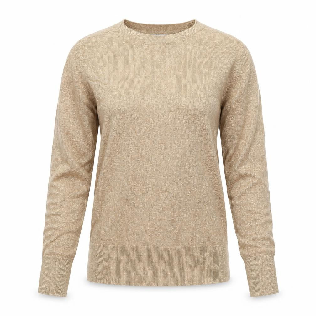Front view of H&M women’s beige jumper, size M