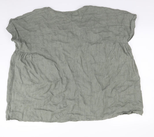 Alba Monti Womens Green   Basic Blouse Size XL