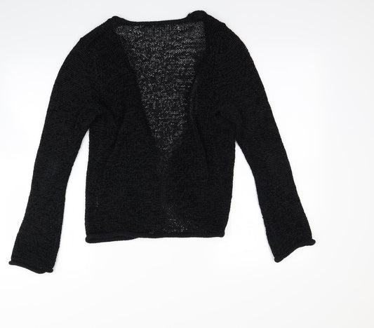Off Shoot Womens Black   Cardigan Jumper Size S