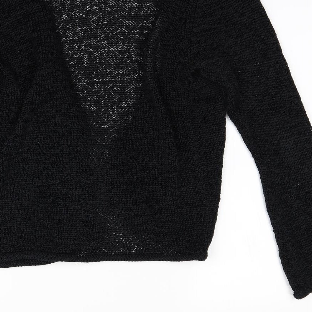 Off Shoot Womens Black   Cardigan Jumper Size S