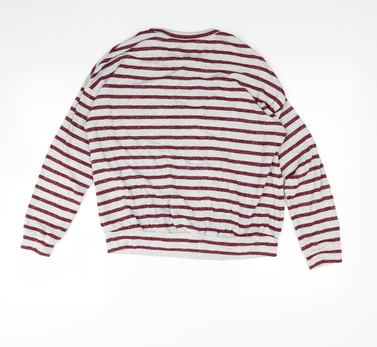 Back view of Marks & Spencer girls’ red striped rayon jumper, size 12-13, years