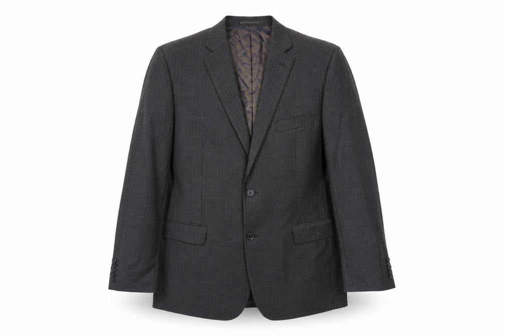 Front view of George men’s grey check jacket suit jacket, size 38
