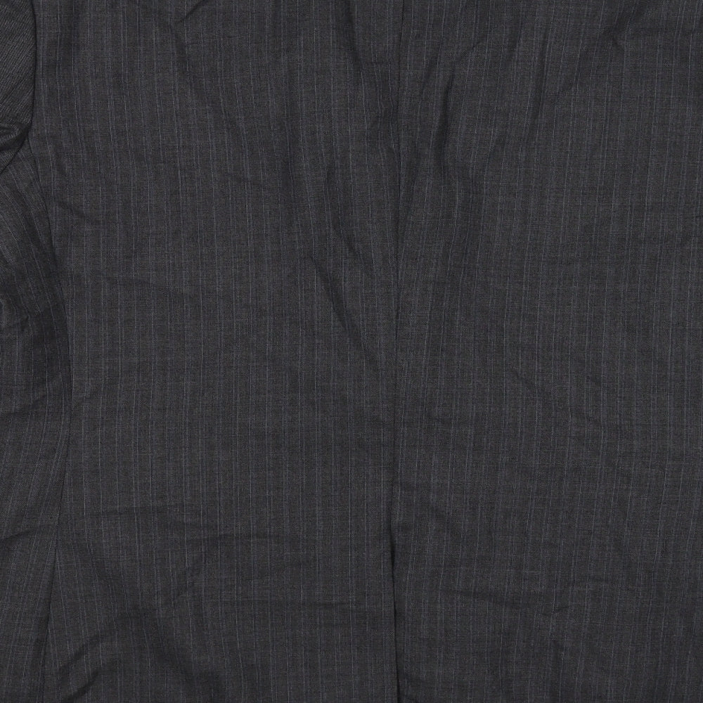 George Mens Grey Check  Jacket Suit Jacket Size 38