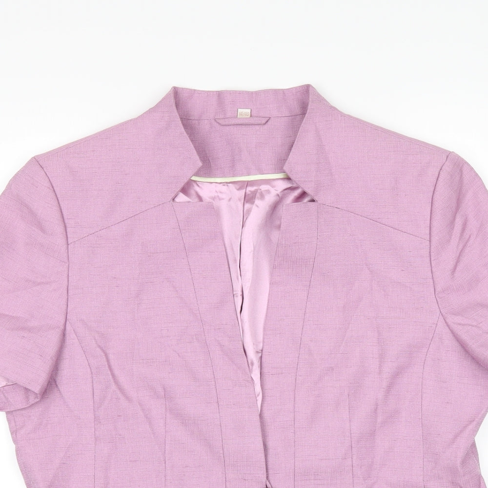 Anna Rose Womens Pink   Jacket Suit Jacket Size 14