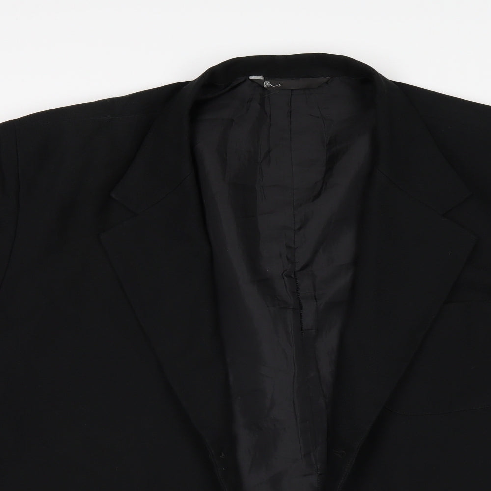 BHS Mens Black   Jacket Suit Jacket Size 42