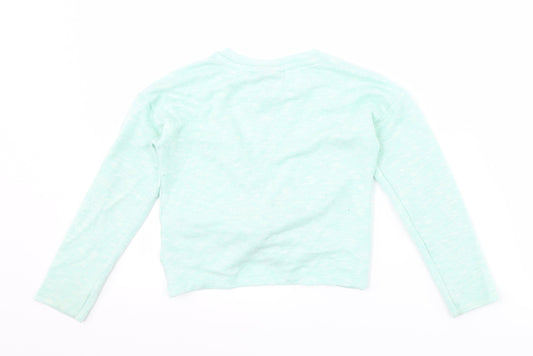 Matalan Girls Blue   Pullover Jumper Size 5 Years  - Twist front