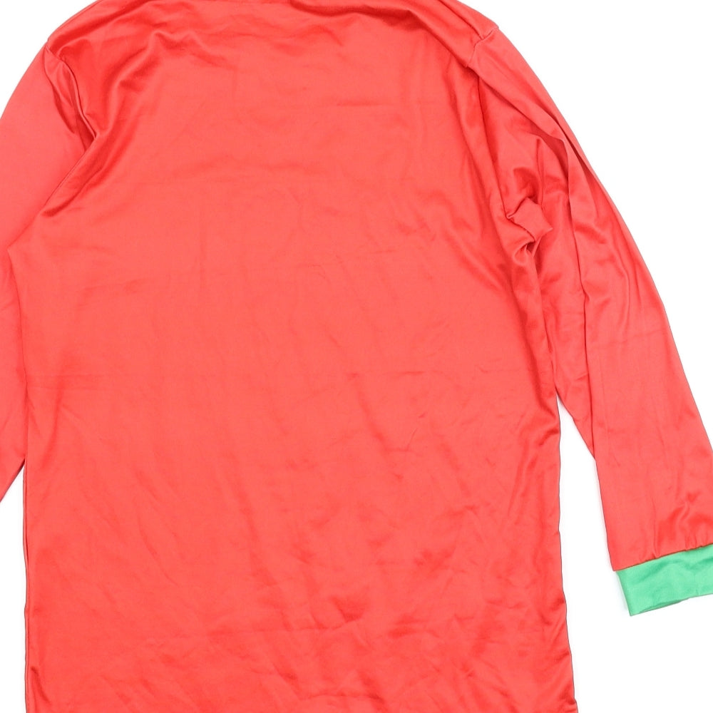 Preworn Boys Red   Basic T-Shirt Size 10 Years  - Christmas