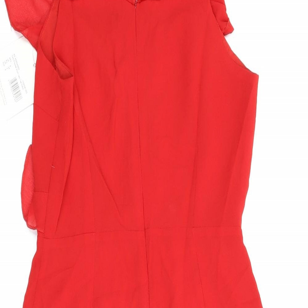 Misguided Womens Red   Fit & Flare  Size 8