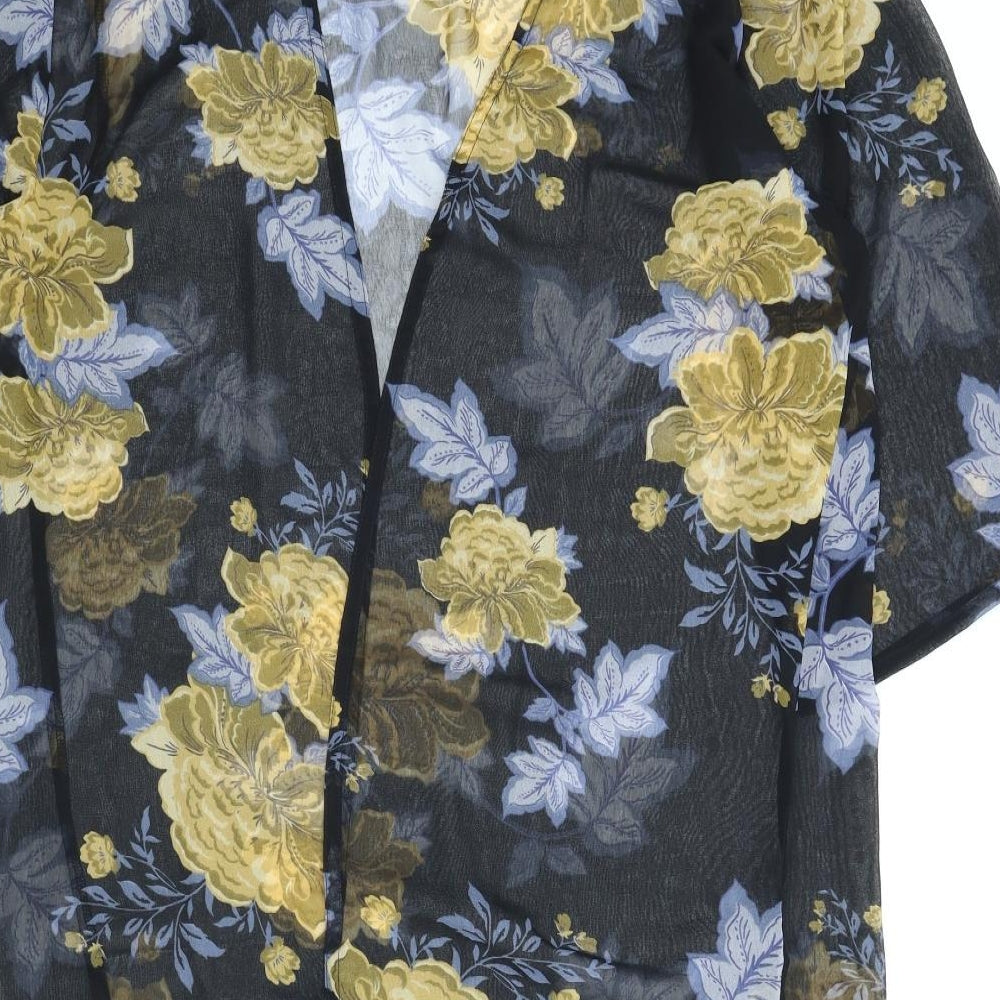 JD Williams Womens Multicoloured Floral  Kimono Blouse Size 10