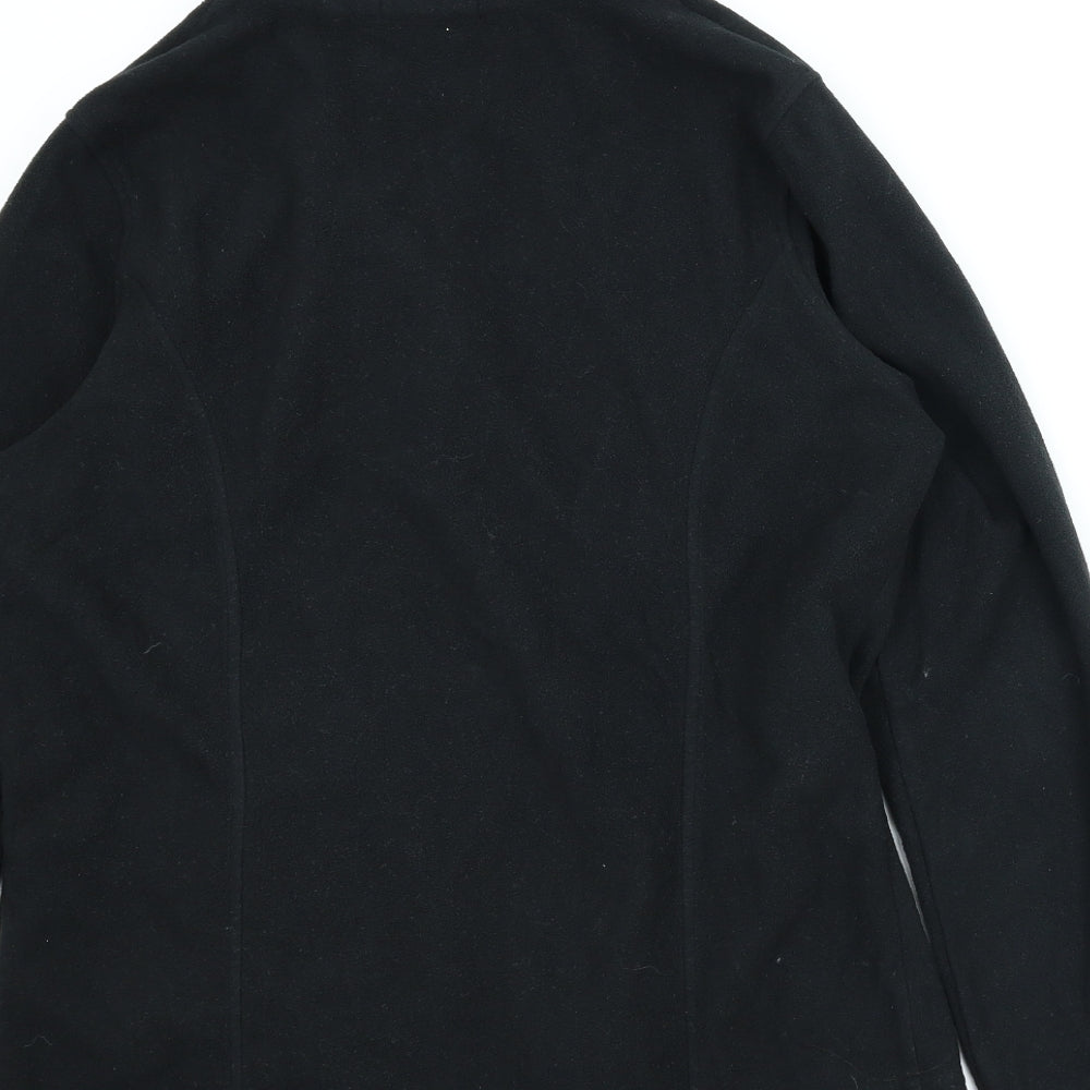 Capsule Womens Black  Fleece Full Zip Jumper Size 12