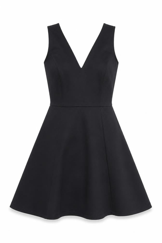 Womens Black   A-Line  Size 8