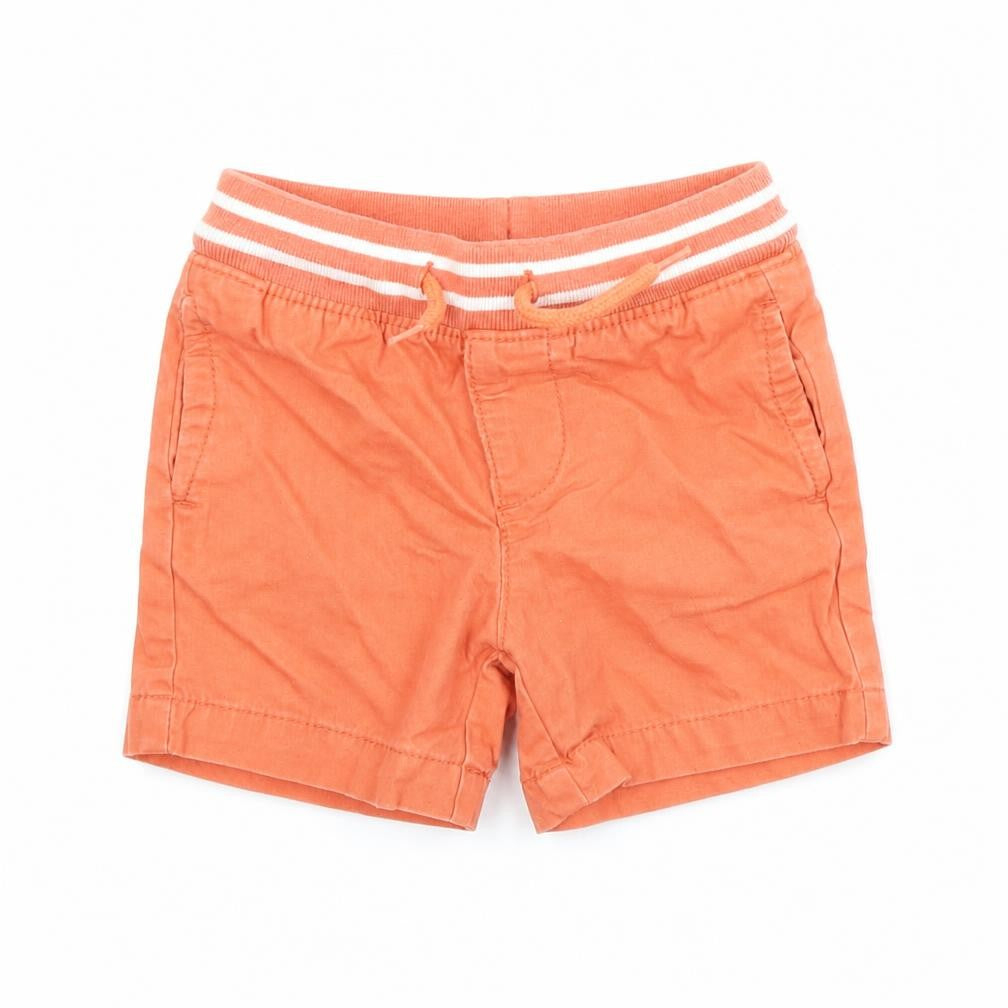 Front view of Gap boys’ orange cropped trousers, size 12-18, months - shorts