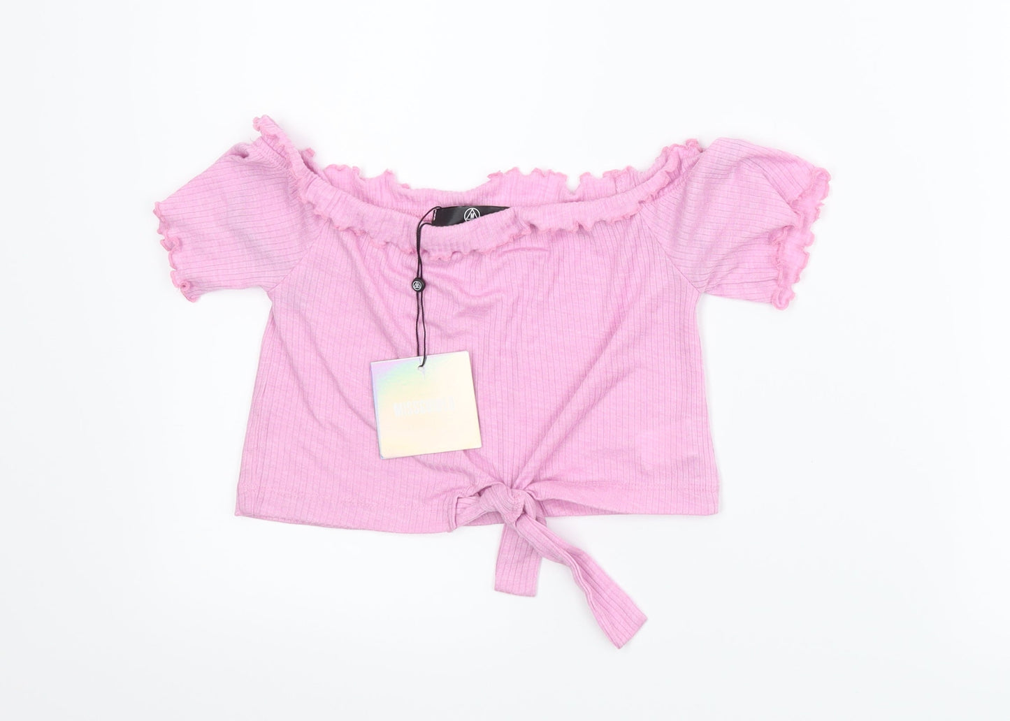 Misguided Womens Pink   Cropped Tank Size 6