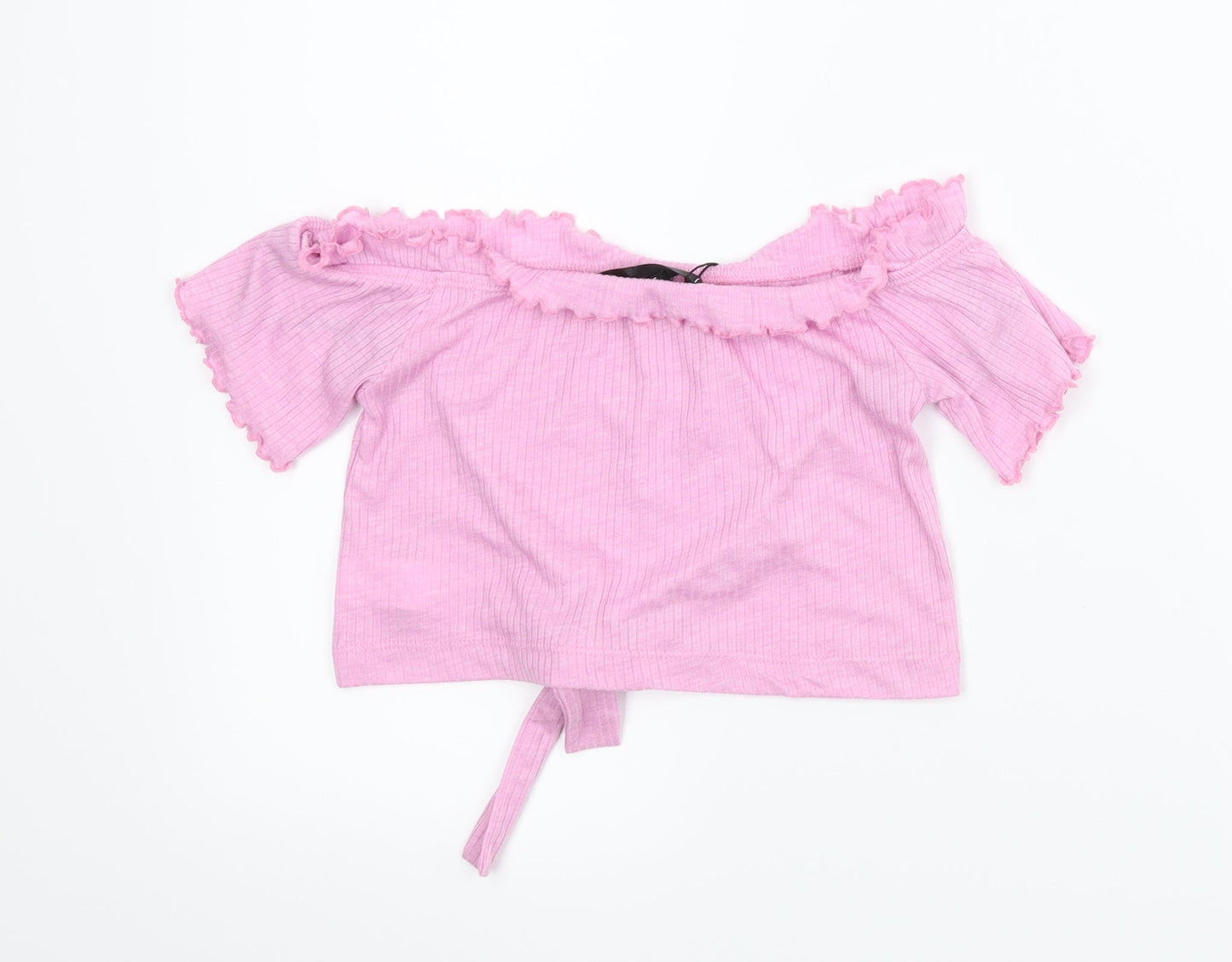 Misguided Womens Pink   Cropped Tank Size 6