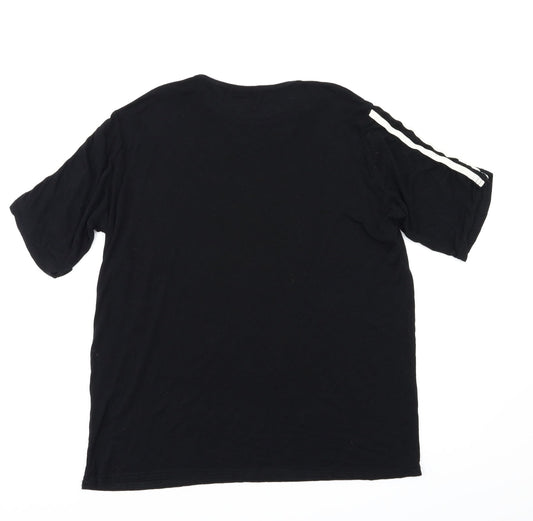 Boohoo Womens Black   Basic T-Shirt Size 10