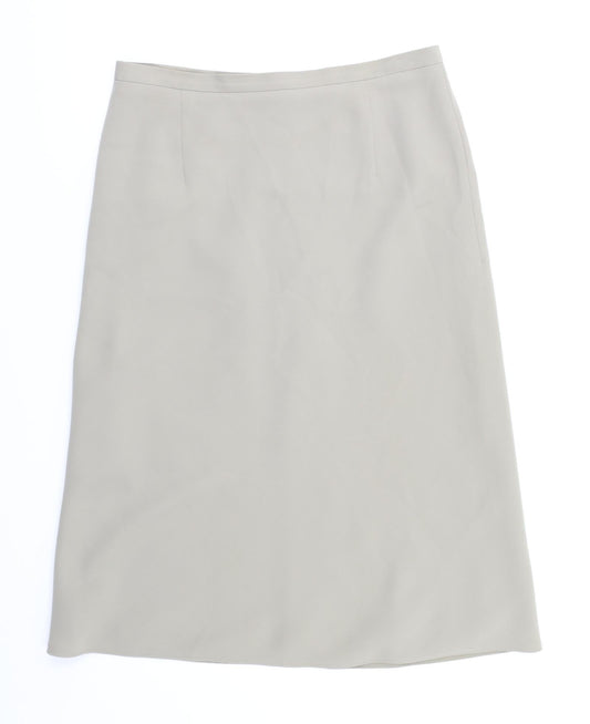 NAFNAE Womens Beige   A-Line Skirt Size 40