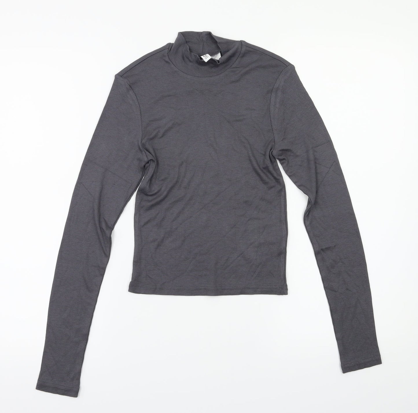 H&M Womens Grey   Basic T-Shirt Size XS