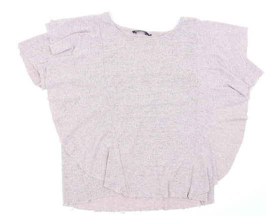 Annabelle Womens Pink   Basic T-Shirt Size XL