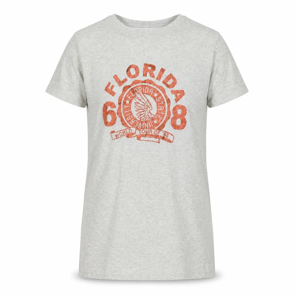 Front view of Next girls’ grey basic t-shirt, size 7, years