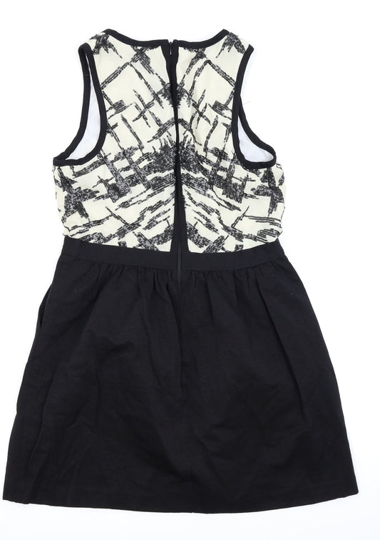 Warehouse Womens Black   Fit & Flare  Size 14