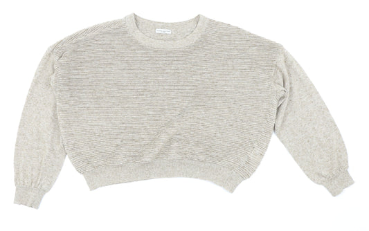 Jaqueline deYong Womens Beige   Pullover Jumper Size XL  - Crop jumper