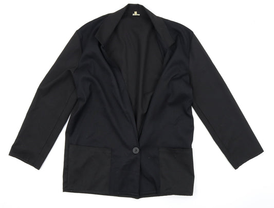 Preworn Womens Black   Jacket Blazer Size 12