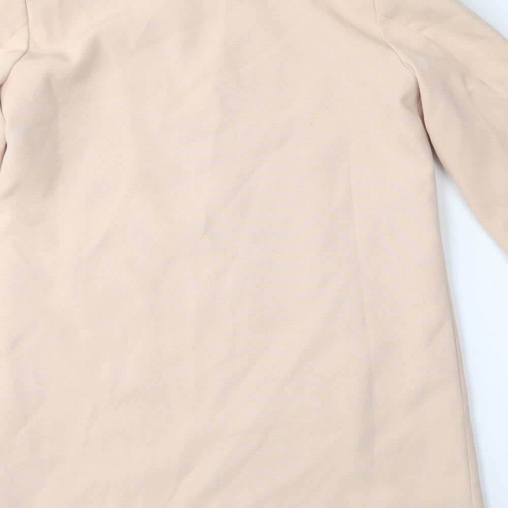 H&M Womens Beige   Overcoat Coat