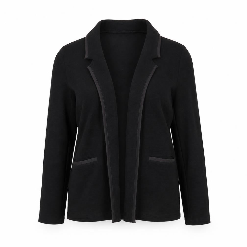 Front view of New Look women’s black jacket blazer, size UK 10