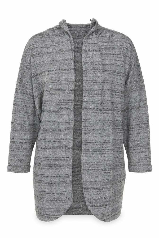 Front view of Next women’s grey cardigan jumper, size UK 12
