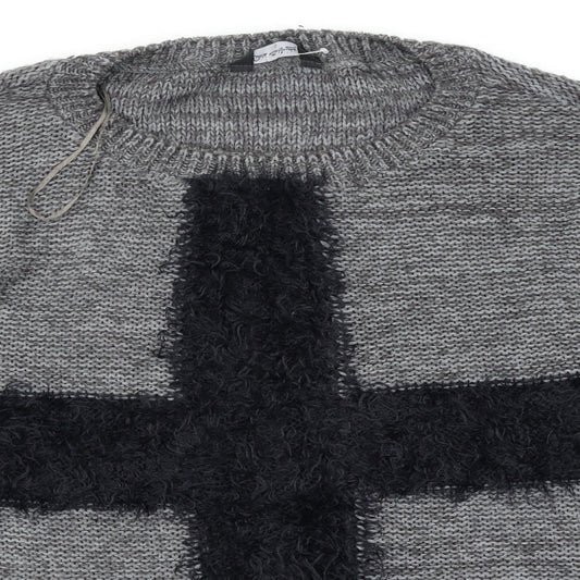 Miss Selfridge Womens Grey   Pullover Jumper Size 10