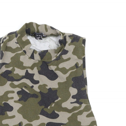 New Look Boys Green Camouflage  Basic Tank Size 10-11 Years