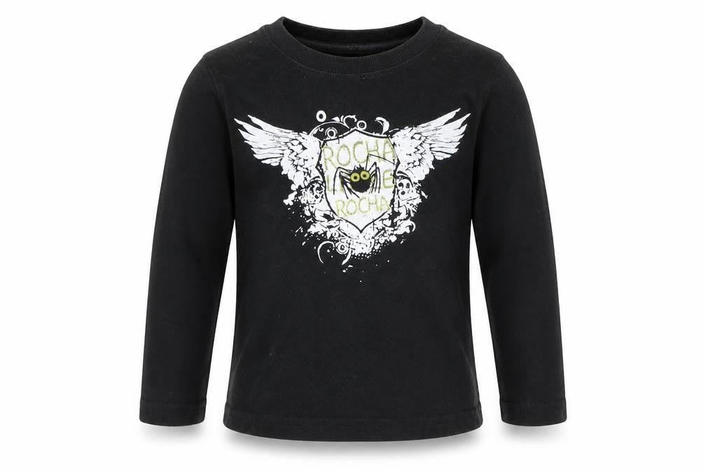 Front view of Debenhams boys’ black basic t-shirt, size 2-3, years