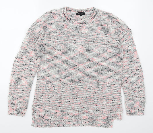 New Look Womens Pink   Pullover Jumper Size L  - Grey