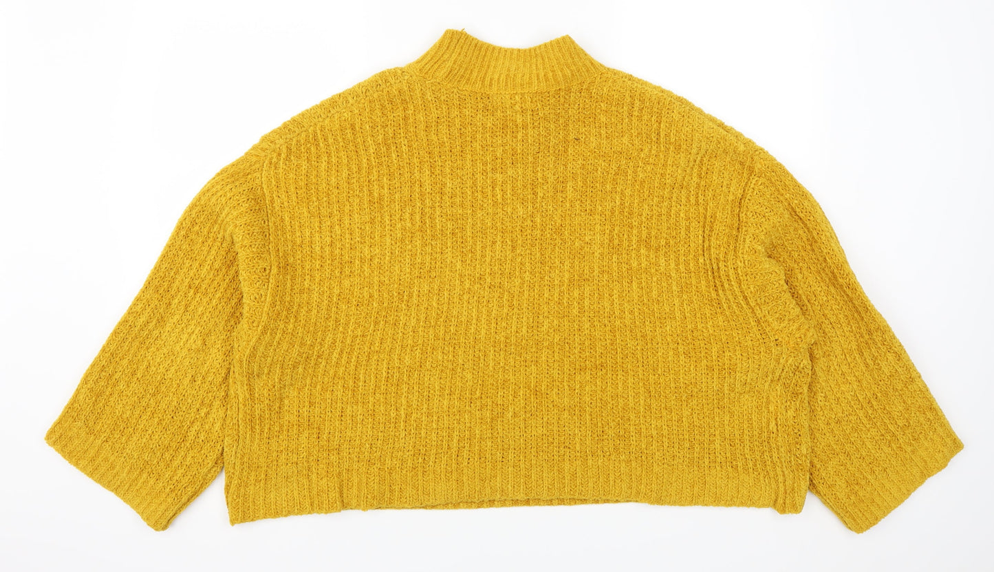 New Look Womens Yellow   Pullover Jumper Size L
