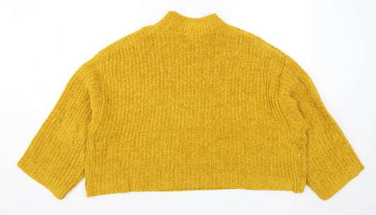 New Look Womens Yellow   Pullover Jumper Size L