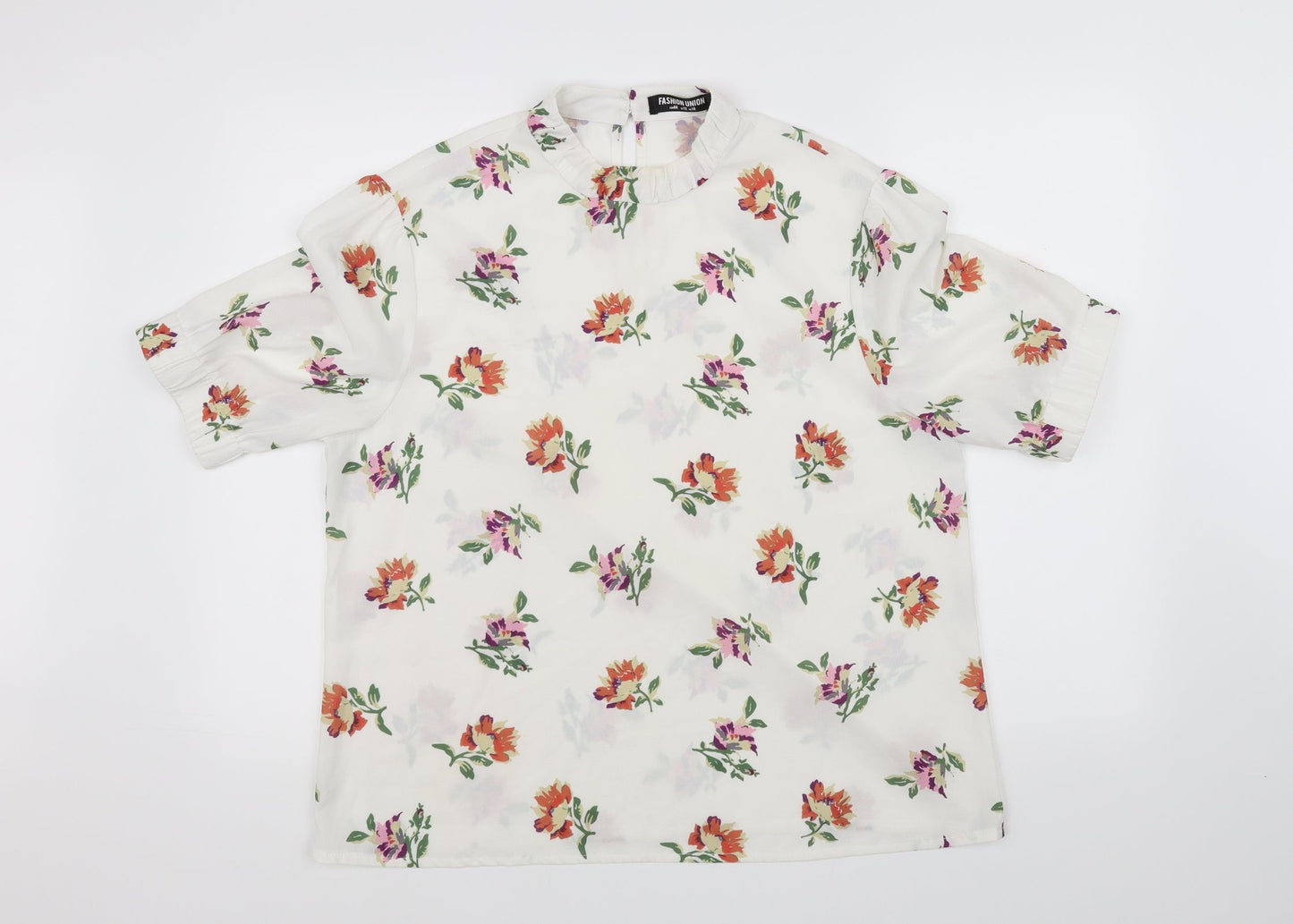 Fashion Union Womens White   Basic Blouse Size 12