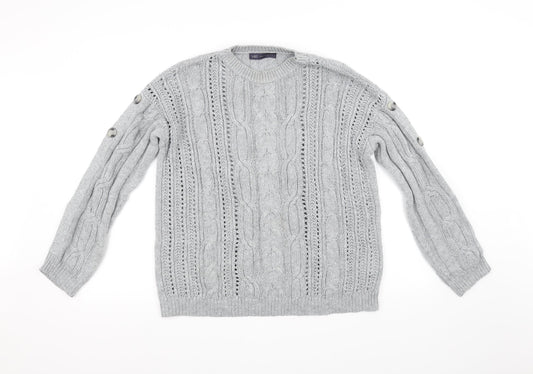 M&S Collection Womens Grey   Pullover Jumper Size 10