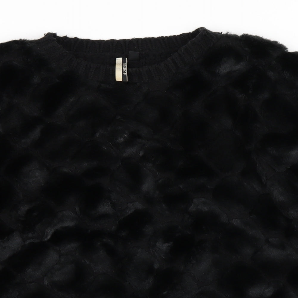 Topshop Womens Black   Pullover Jumper Size S