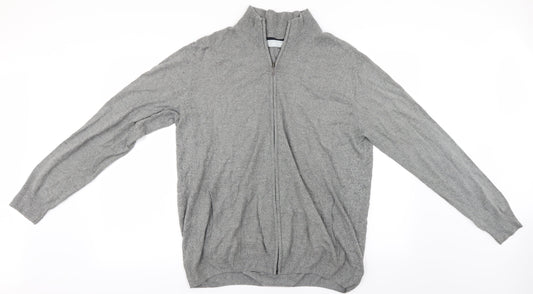 Avenue Womens Grey   Full Zip Jumper Size L