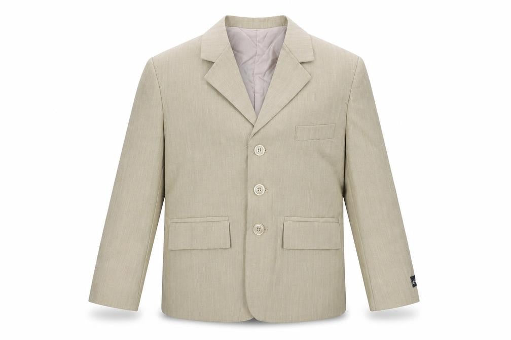 Front view of Preworn women’s beige jacket blazer, size UK 6
