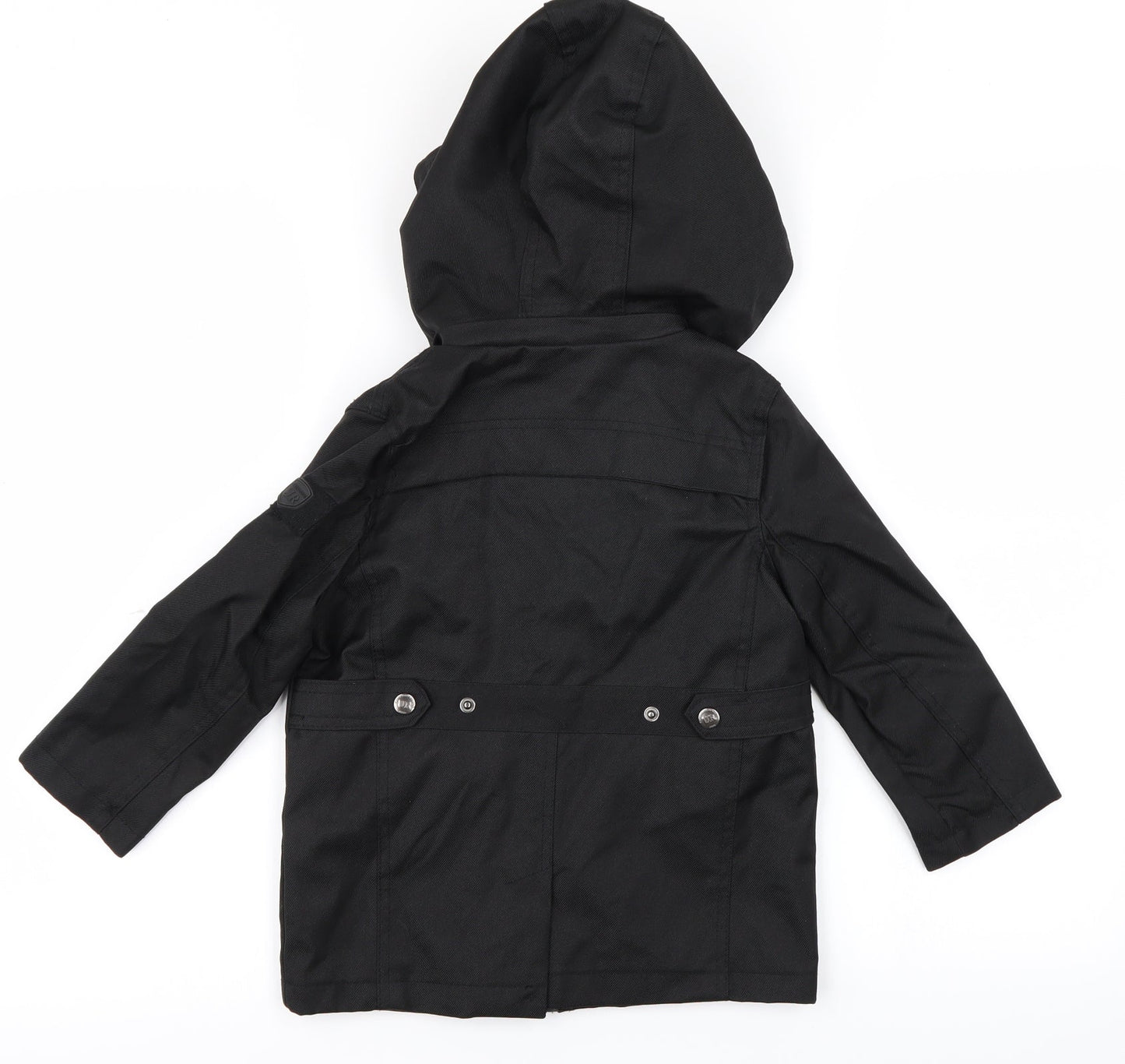 Preworn Boys Black   Jacket Coat Size 3 Years