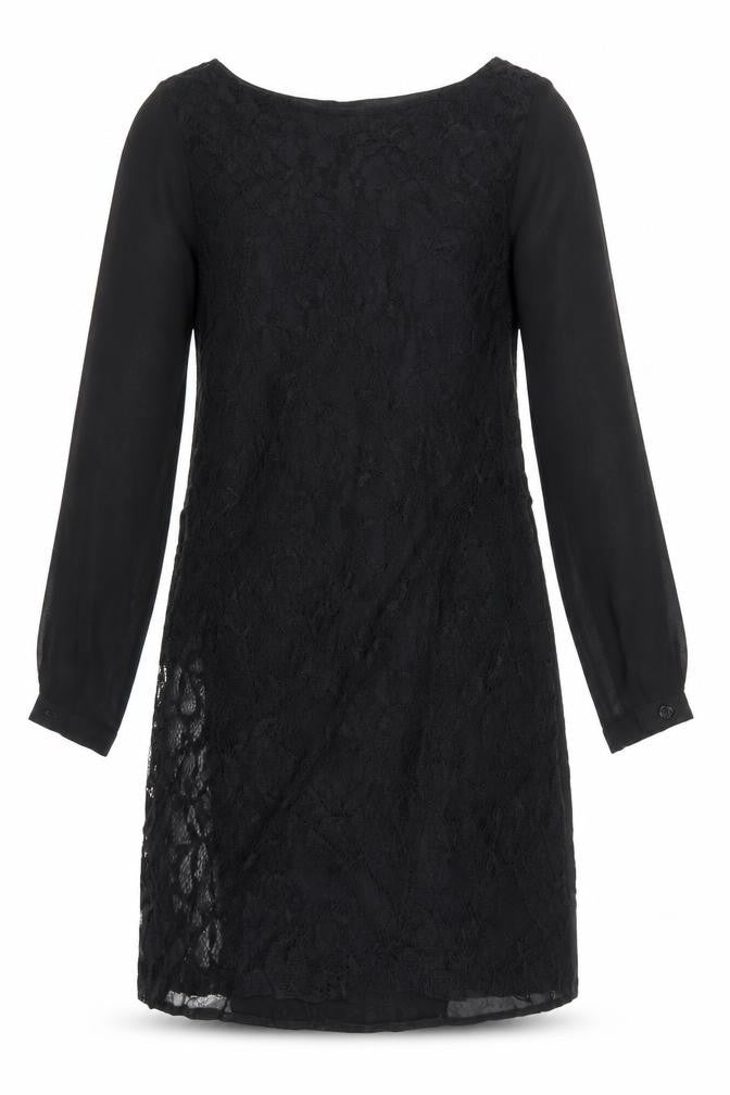 Primark Womens Black Floral Lace Pencil Dress  Size 6