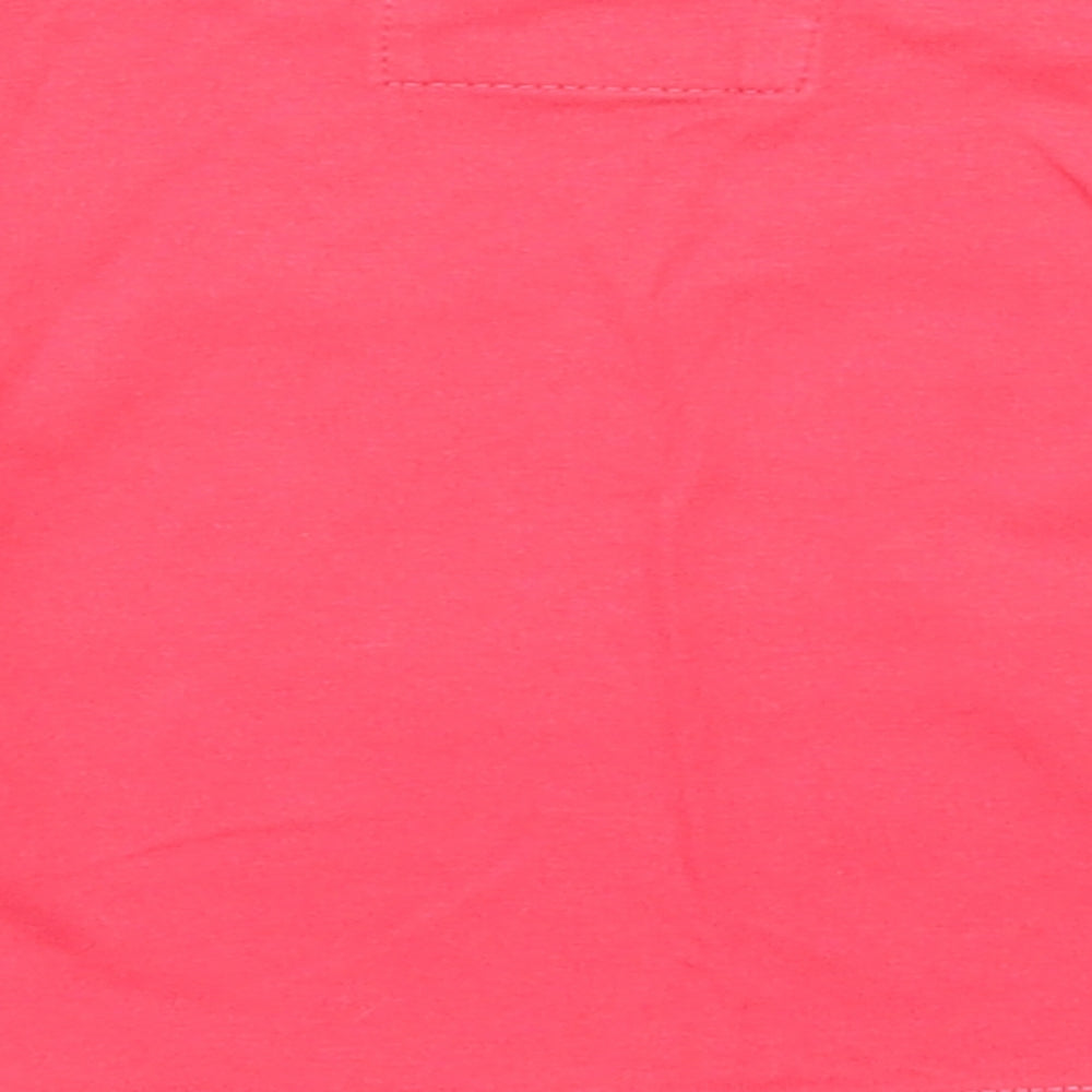 TU Girls Red Striped  Basic T-Shirt Size 6-9 Months
