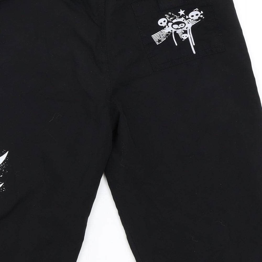 Urban Outlaws Boys Black   Bermuda Shorts Size 9-10 Years